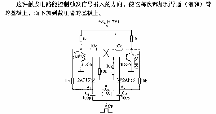 雙穩(wěn)態(tài)計數(shù)控制觸發(fā)電路