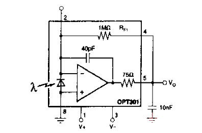 具有輸出濾波器減少噪聲的光檢測電路