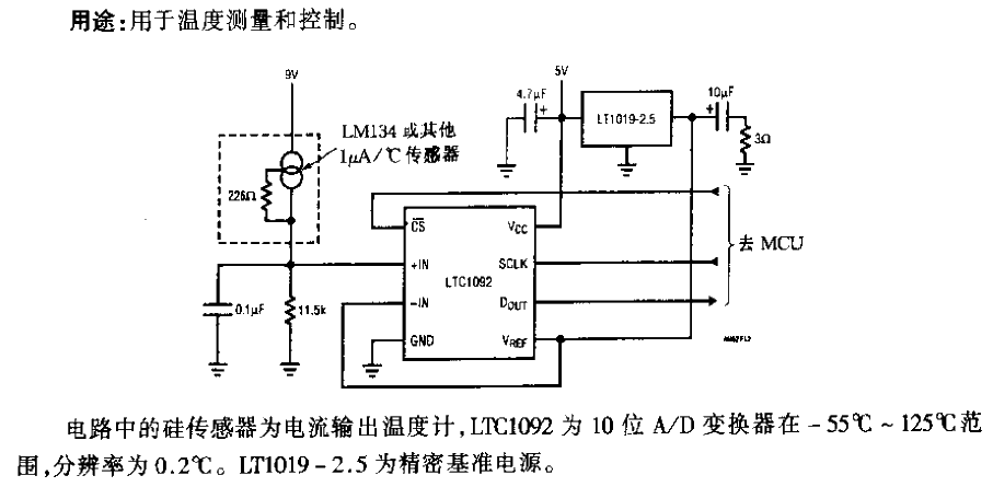 硅溫度A／D變換器電路