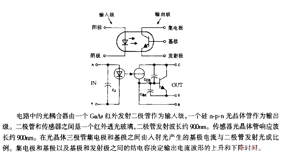 光耦合器TIL102／TIL103連接等效電路