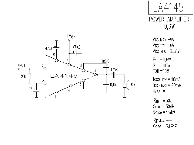 LA4145音響IC電路