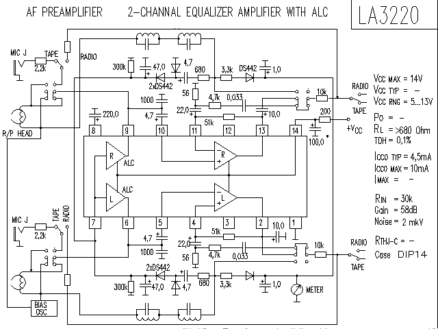 LA3220音響IC電路