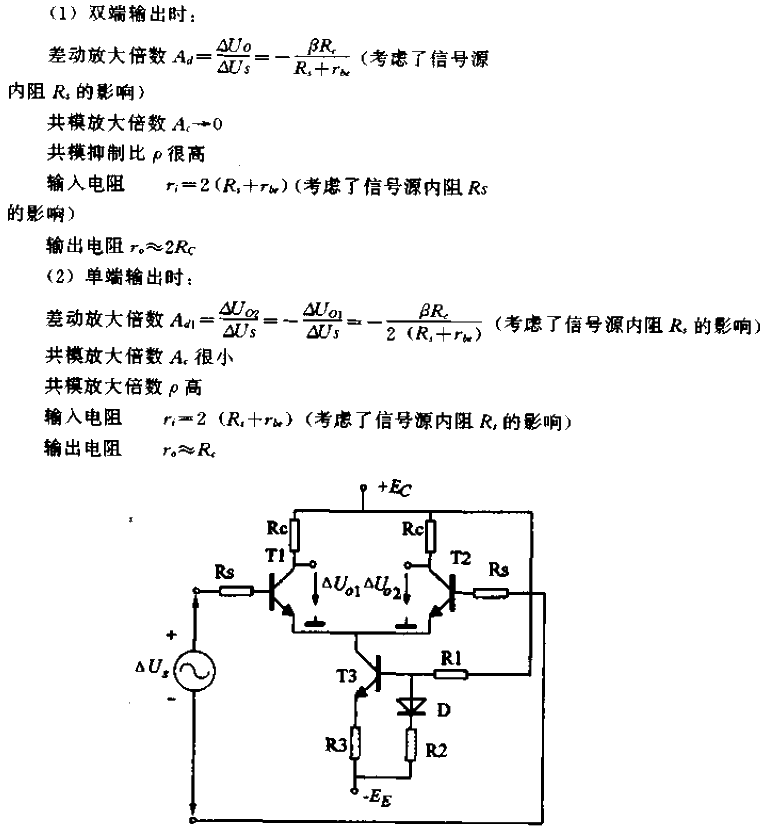 單端輸入差動放大器電路