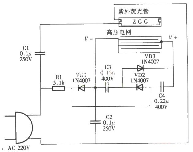 介紹單管滅蚊燈電路