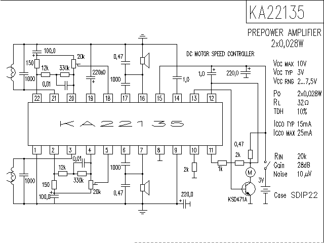 KA22135音響IC電路