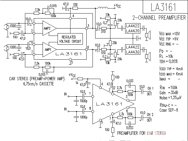 LA3161音響IC電路