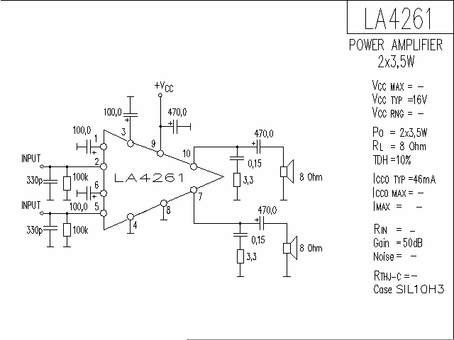 LA4261音響IC電路