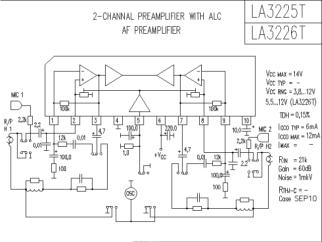 LA3225T-LA3226T音響IC電路