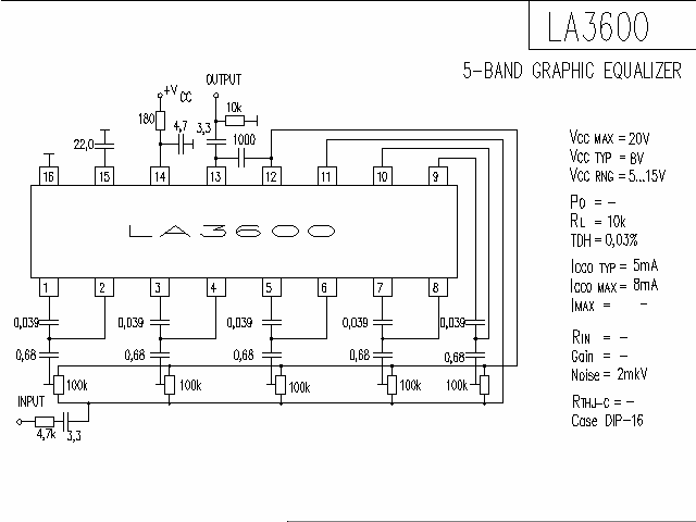 LA3600音響IC電路