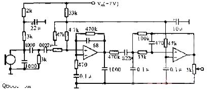 無繩電話機語音處理電路圖