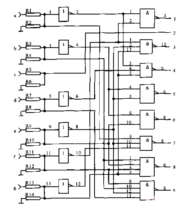段顯示碼轉換為BCD碼的電路