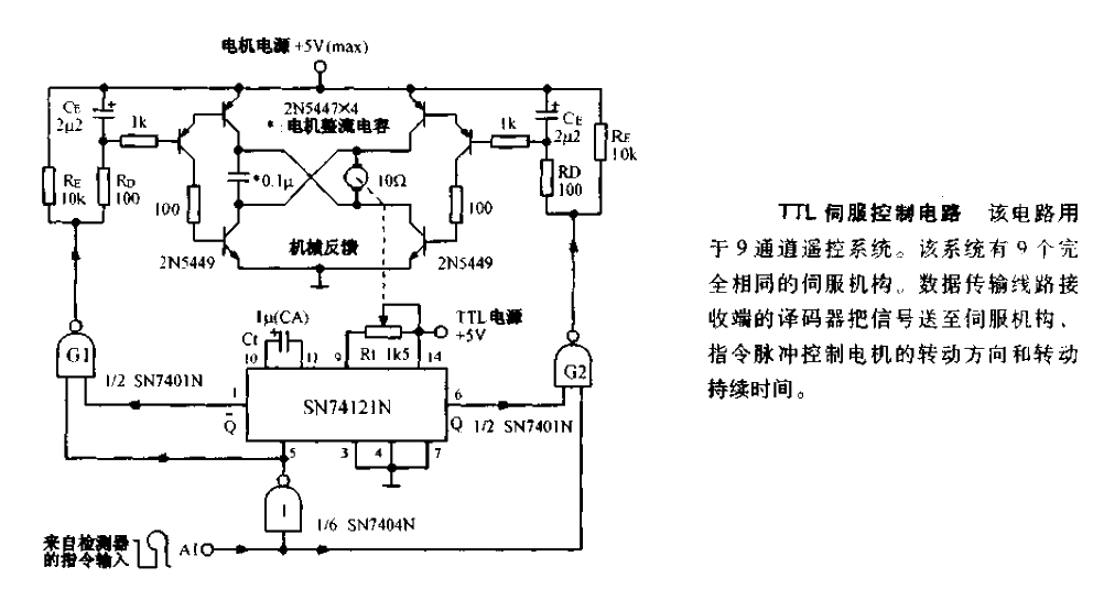 TTL伺服器控制電路圖