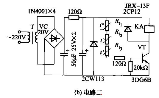 NTC三相異步電動機保護電路b