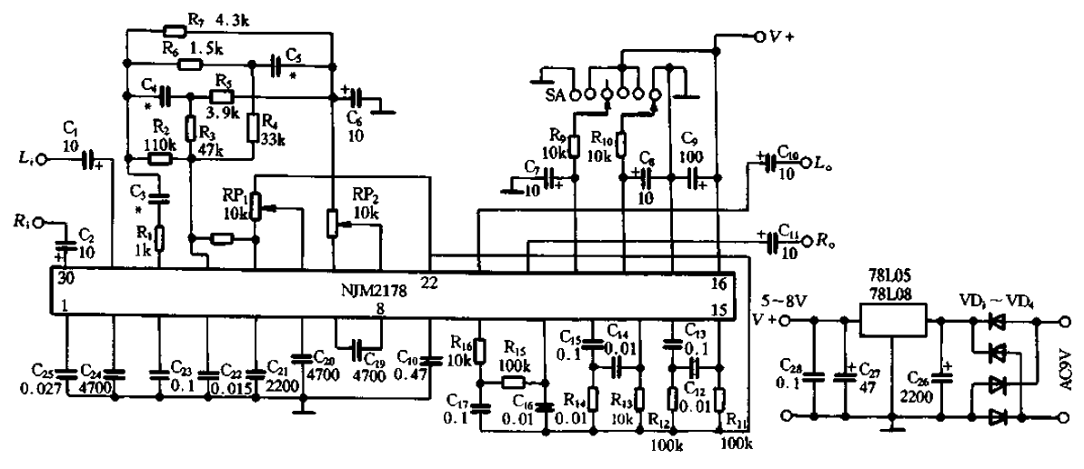 NJM2178應(yīng)用電路