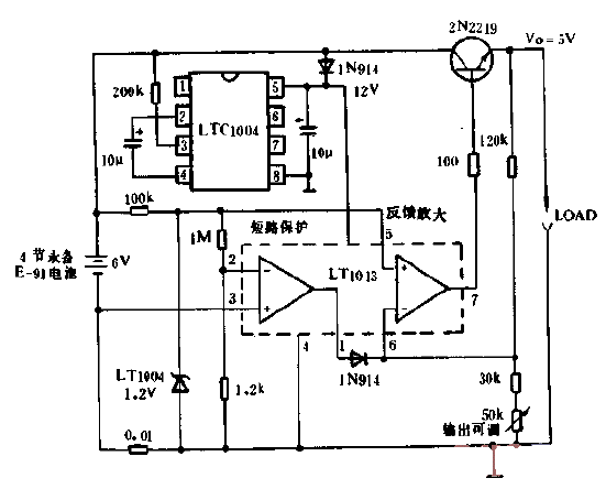低壓降5V穩(wěn)壓器電路