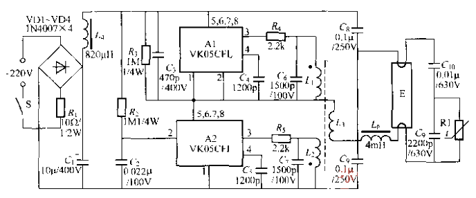 電子節(jié)能燈電路（3）