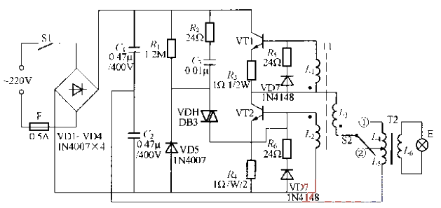 電子節(jié)能燈電路（1）