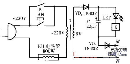 “熱得快”自動斷電電路