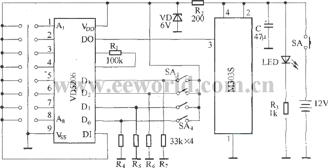 病房無線呼叫發射與接收顯示電路(M303S/M303R)