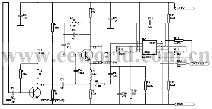 無線電遙控發射、接收頭的制作電路圖