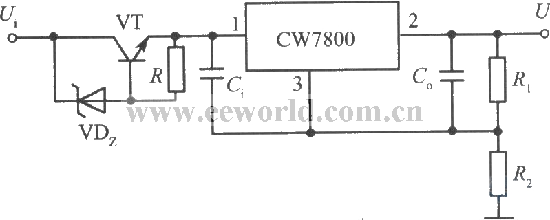 高輸入一高輸出集成穩壓電源電路之二