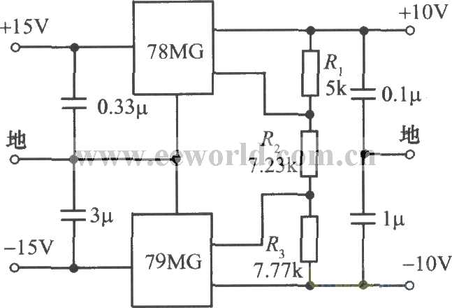±1OV跟蹤穩壓電源