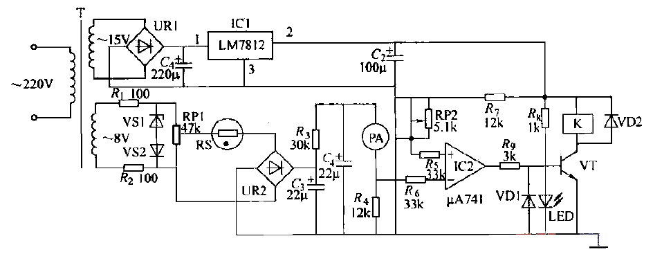 溫度控制器電路