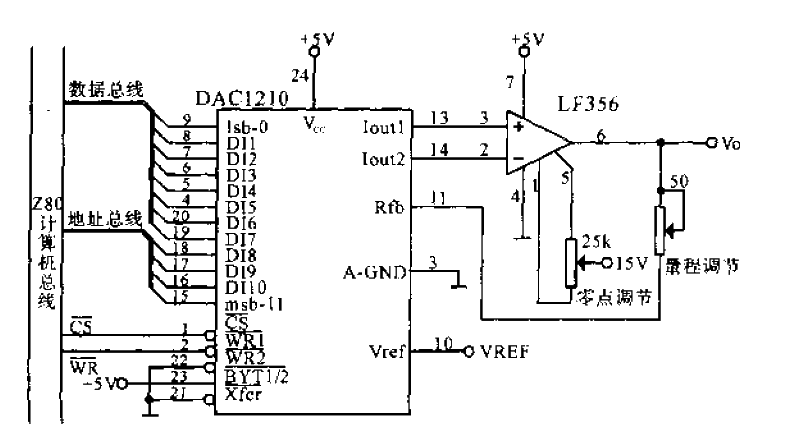 DAC1210的一種實(shí)用電路