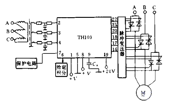 TH103在三相交流電動機調壓調速系統中的應用