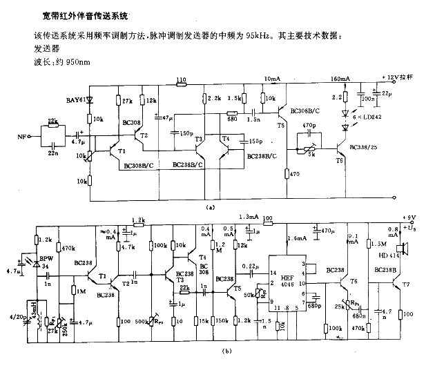 寬帶紅外伴音傳送系統