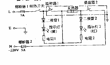 夏爾YB-5T,YB-5TL,YB-5TI,YR-5M溫熱飲水機電路圖