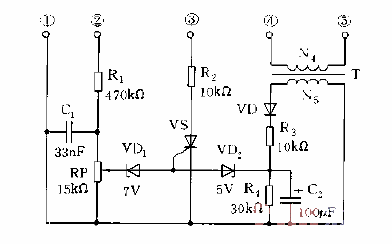電子鎮(zhèn)流器的過流，過壓保護電路圖