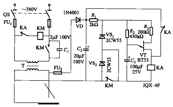 晶體管式交流弧焊機空載自停電路之一