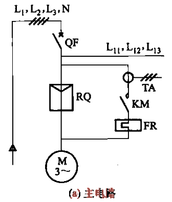 JJR1000XS型軟啟動器控制的電路a