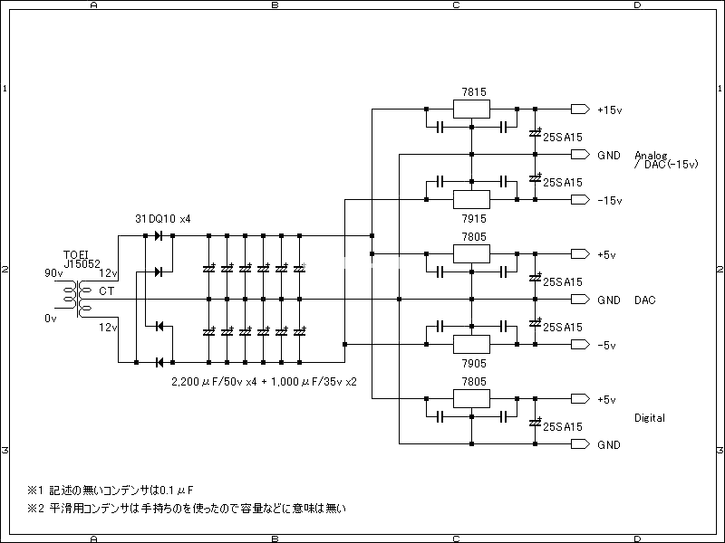 膽機(jī)日本TDA1541A DAC電源 V1電路圖