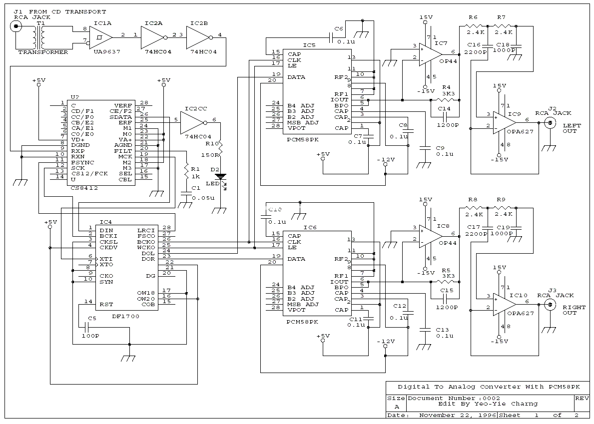 膽機cs8412+df1700+pcm58組合，廉價好聲的電路電路圖