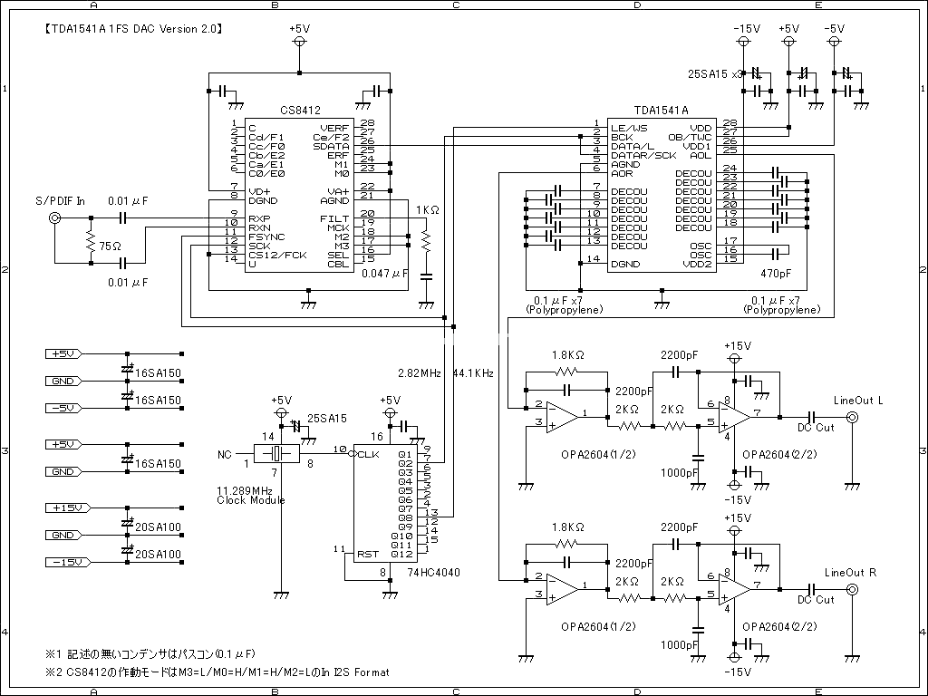 膽機(jī)日本TDA1541A DAC V2電路圖