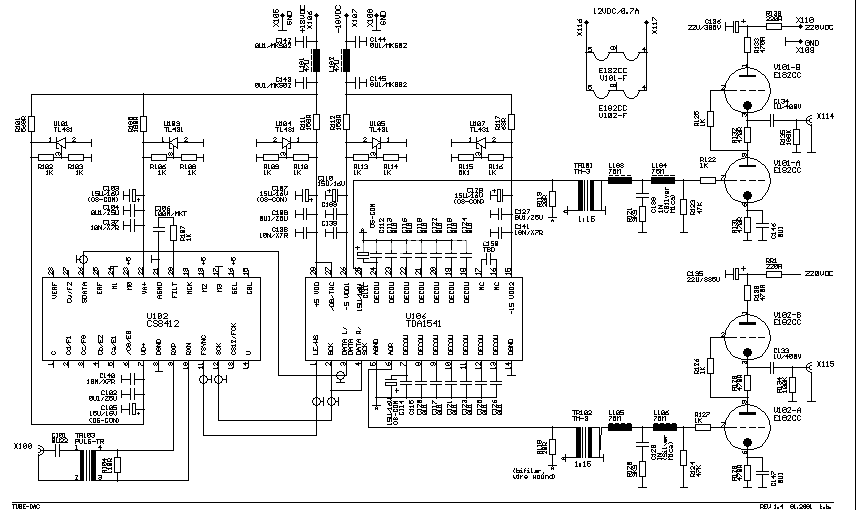 膽機(jī)TDA1541NOS DAC--2電路圖