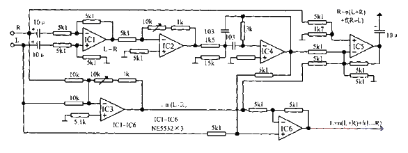 用運放試作SRS效果器電路圖