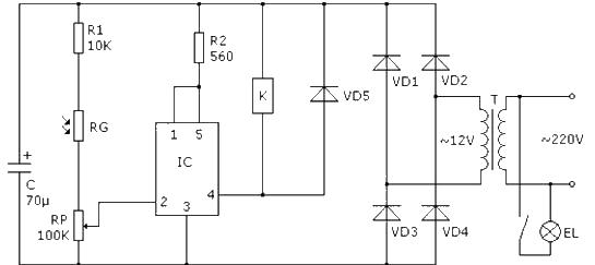 采用功率開關TWH875的路燈自動控制器電路設計