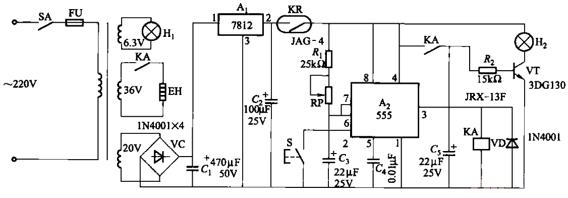 塑料熱合機控制電路
