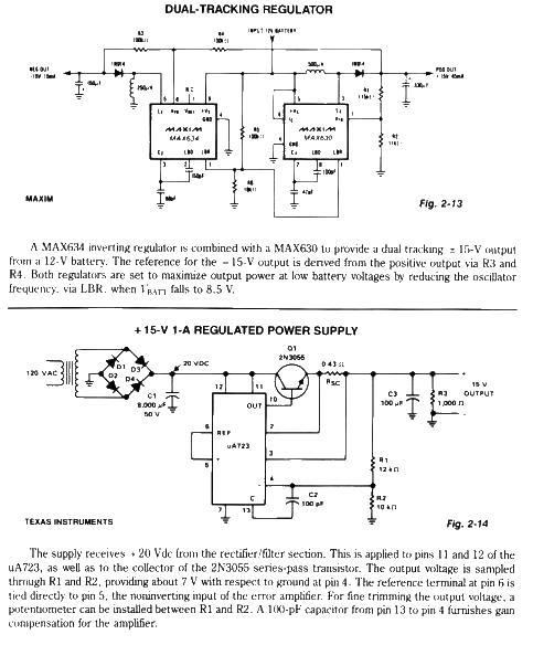 Dual-Tracking regulated power supply circuit