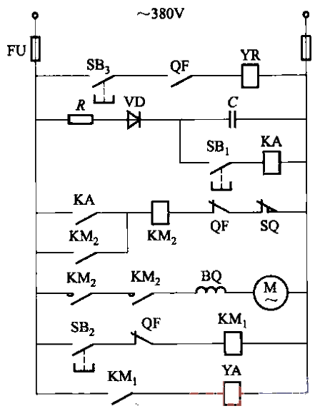 DW15系列斷路器電動機有預儲能合閘電路