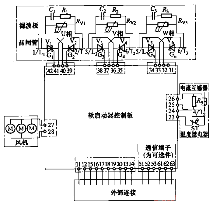 QB型軟啟動器的結構及外部接線