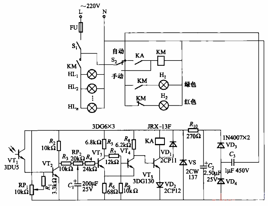 路燈光控電路之五