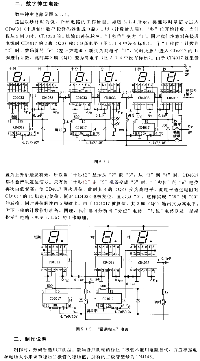 數字鐘主電路自制LED數字鐘