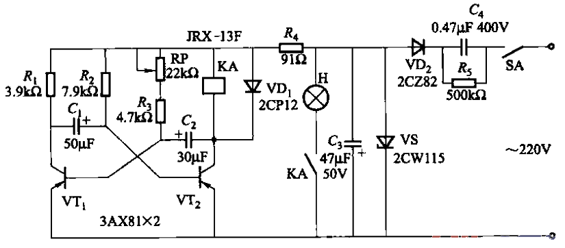 閃光信號(hào)燈電路之七